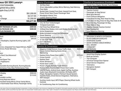Used 2025 Lexus GX 550 w/ Accessory Package (2T) image 8