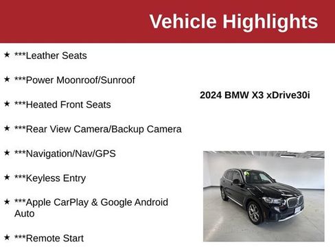 Used 2024 BMW X3 xDrive30i AWD/4WD image 10