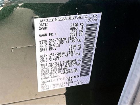 New 2026 INFINITI QX60 Autograph w/ Dark Cargo Package image 30