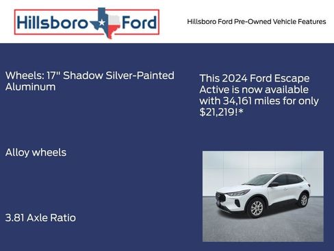 Used 2024 Ford Escape Active w/ Tech Pack #1 FWD image 9