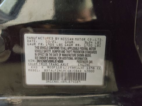 Used 2021 Nissan Versa SV FWD image 33