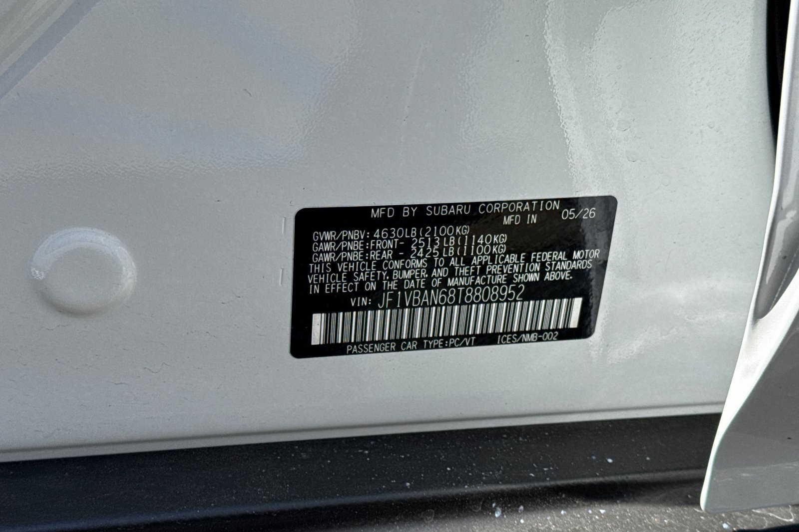 New 2026 Subaru WRX Limited AWD/4WD image 27