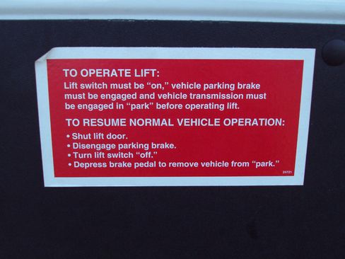 Used 2014 Ford E-250 and Econoline 250 E-250 Ext Handicap van , rear w/ Power Group image 12