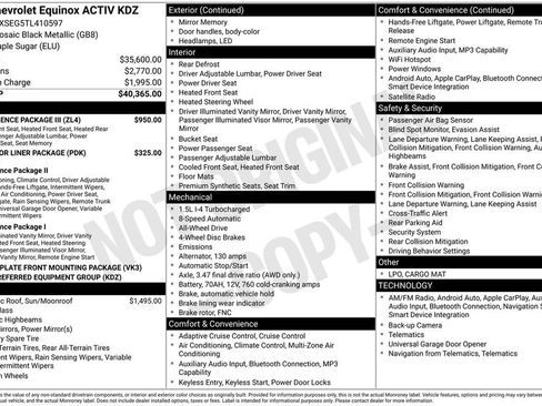 New 2026 Chevrolet Equinox ACTIV w/ Convenience Package III AWD/4WD image 6
