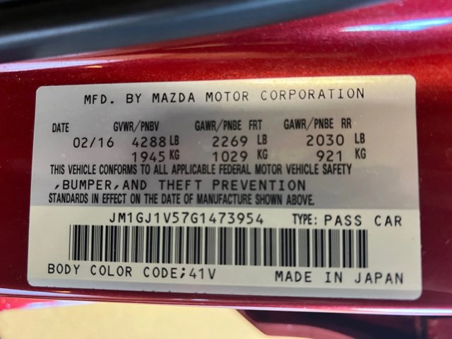 Used 2016 MAZDA MAZDA6 Touring FWD image 26