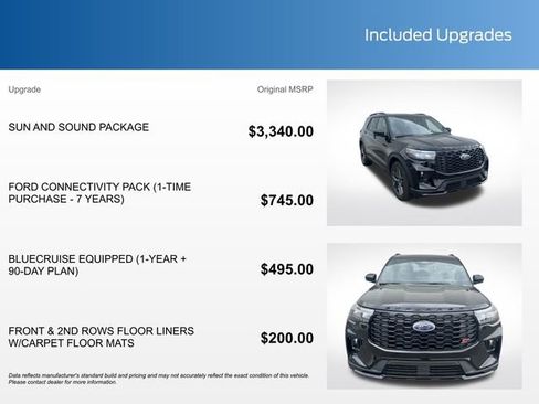 New 2026 Ford Explorer ST w/ Sun And Sound Package RWD image 17