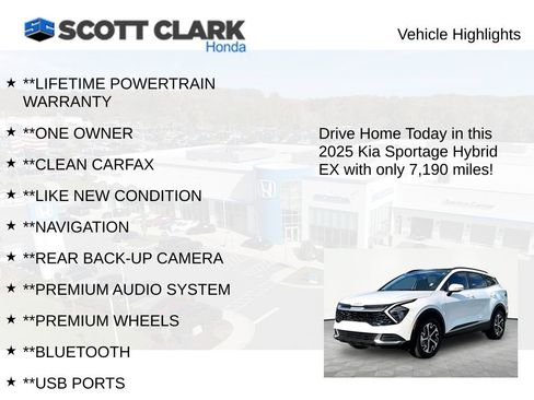Used 2025 Kia Sportage EX w/ EX Premium Package AWD/4WD image 12