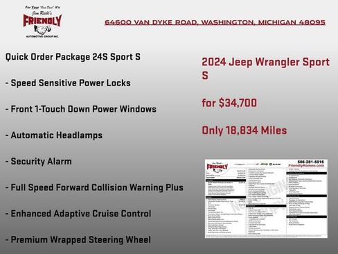 Used 2024 Jeep Wrangler Sport S image 4