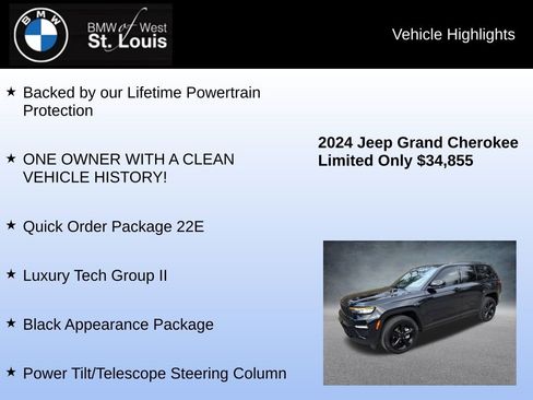 Used 2024 Jeep Grand Cherokee Limited w/ Luxury Tech Group II image 8