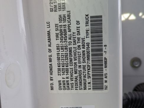 Used 2021 Honda Ridgeline RTL-E image 35