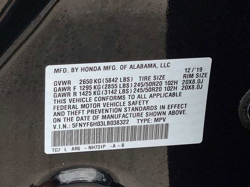 Used 2020 Honda Pilot Elite image 37