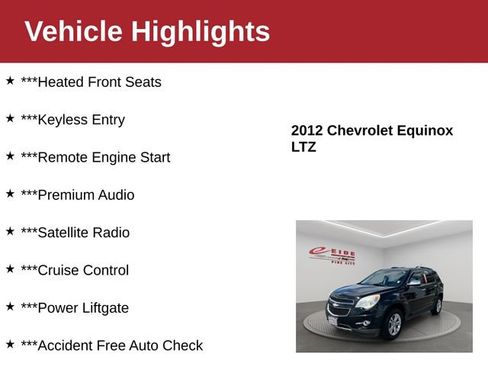 Used 2012 Chevrolet Equinox LTZ AWD/4WD image 3