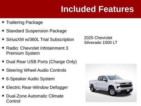 Used 2025 Chevrolet Silverado 1500 LT w/ Work Truck Package AWD/4WD image 4