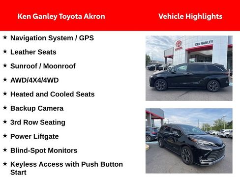 Used 2025 Toyota Sienna Platinum AWD/4WD image 2