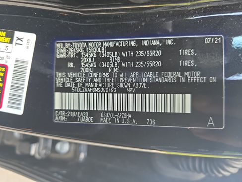 Used 2021 Toyota Highlander XSE FWD image 38