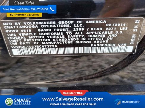 Used 2014 Volkswagen Passat 1.8T SE FWD image 16