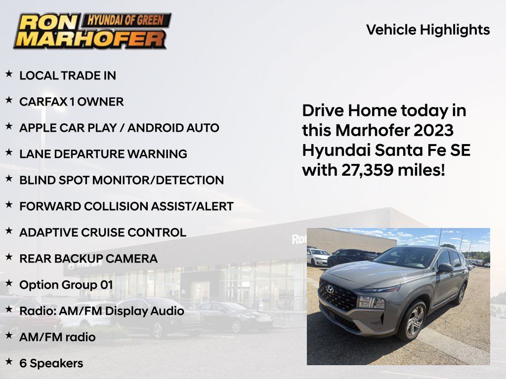 Certified 2023 Hyundai Santa Fe SE FWD image 15