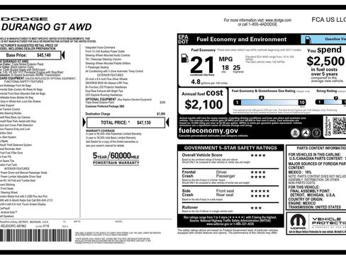 Used 2023 Dodge Durango GT AWD/4WD image 43