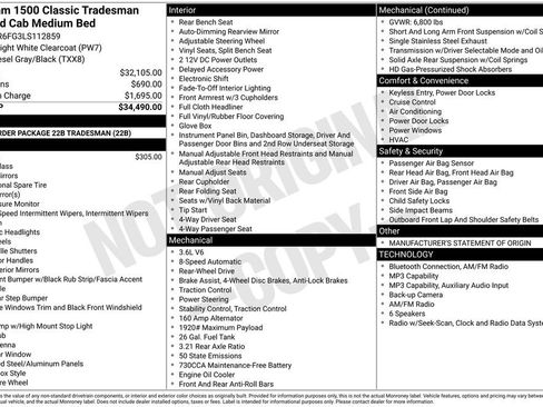 Used 2020 RAM 1500 Tradesman RWD image 9