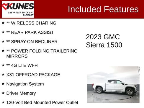 Used 2023 GMC Sierra 1500 SLT w/ SLT Premium Plus Package AWD/4WD image 3