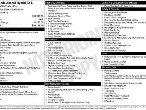 New 2025 Honda Accord EX-L image 20