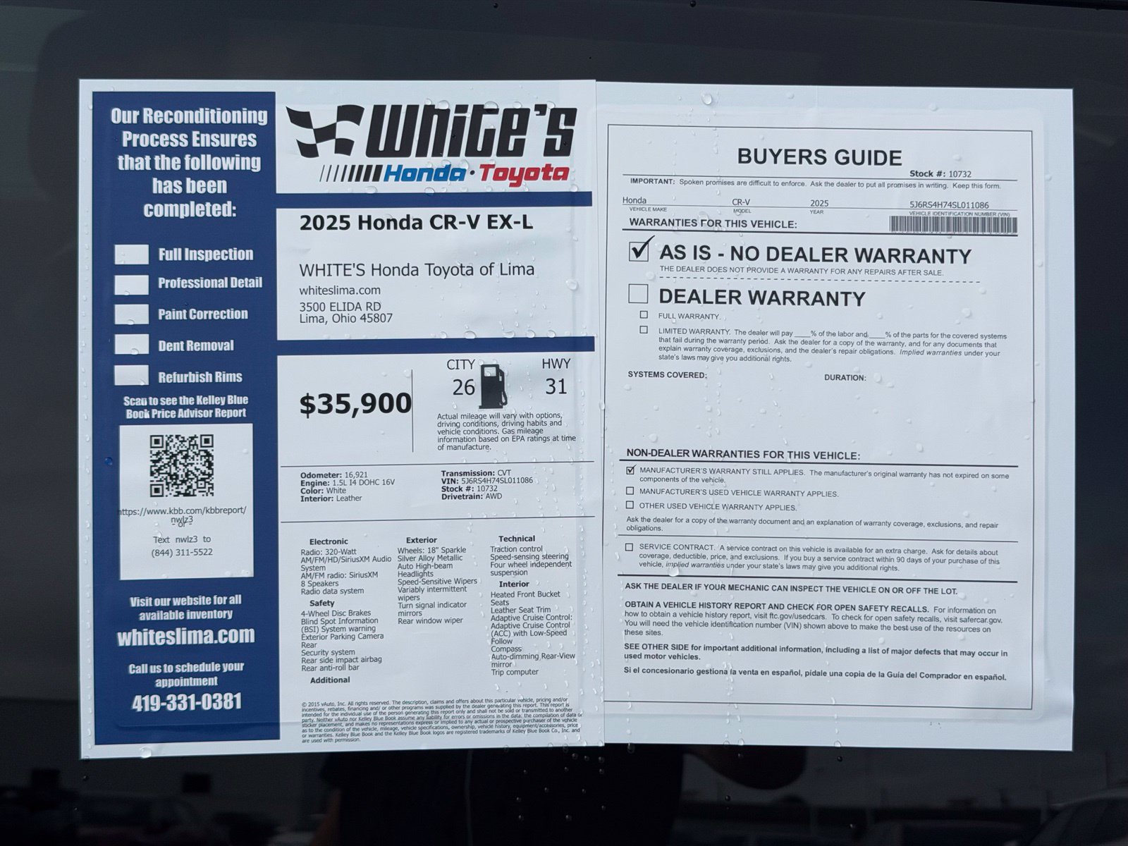 Used 2025 Honda CR-V EX-L image 33