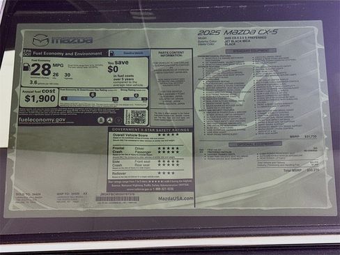 New 2025 MAZDA CX-5 AWD 2.5 S w/ Preferred Package image 20