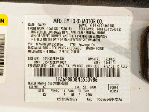 Used 2022 Ford Mustang Mach 1 w/ Mach 1 Handling Package RWD image 44