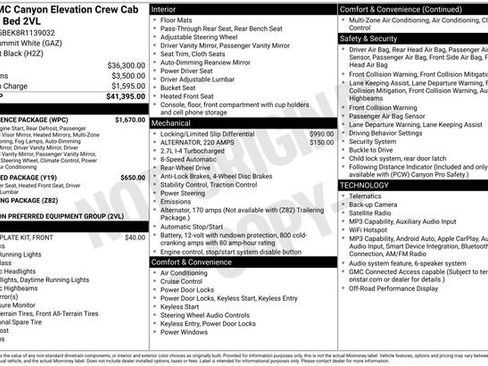 Used 2024 GMC Canyon Elevation w/ Convenience Package RWD image 34