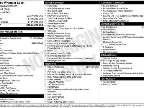 Used 2019 Jeep Wrangler Sport image 14