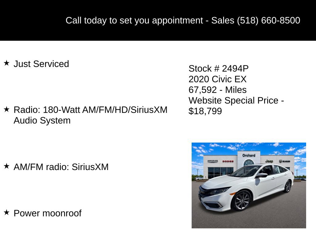 Used 2020 Honda Civic EX image 5