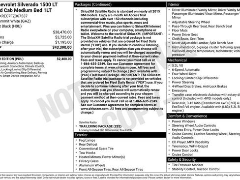 Used 2015 Chevrolet Silverado 1500 LT w/ All Star Edition image 11