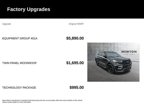 Used 2023 Ford Explorer ST w/ Equipment Group 401A AWD/4WD image 7
