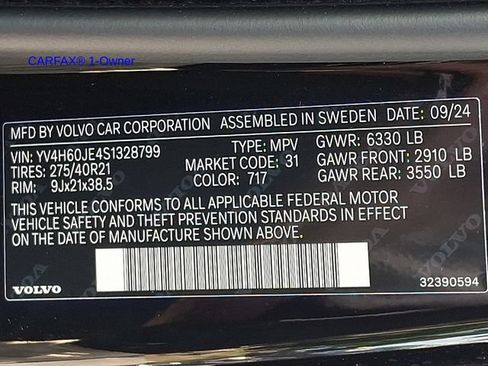 Certified 2025 Volvo XC90 T8 Plus w/ Protection Package Premier AWD/4WD image 30