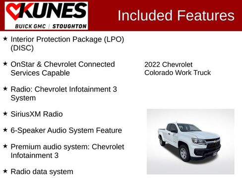 Used 2022 Chevrolet Colorado W/T w/ WT Convenience Package image 3