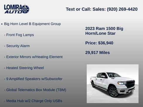 Used 2023 RAM 1500 Big Horn AWD/4WD image 27