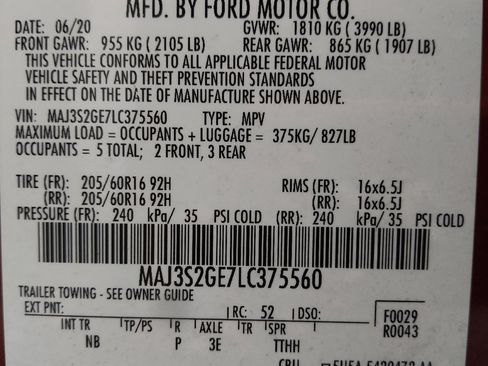 Used 2020 Ford EcoSport SE FWD image 33