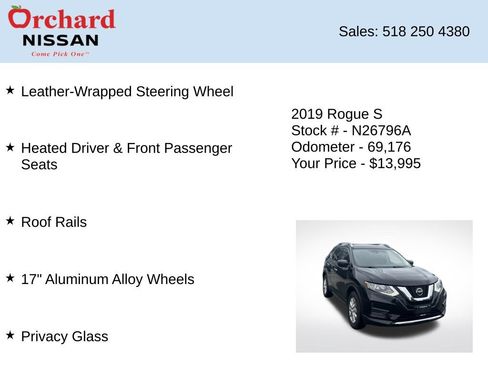 Used 2019 Nissan Rogue S w/ Special Edition Package AWD/4WD image 10