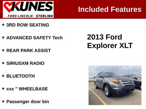 Used 2013 Ford Explorer XLT AWD/4WD image 2