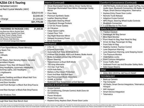 Used 2021 MAZDA CX-5 Touring w/ Touring Preferred SV Package image 43