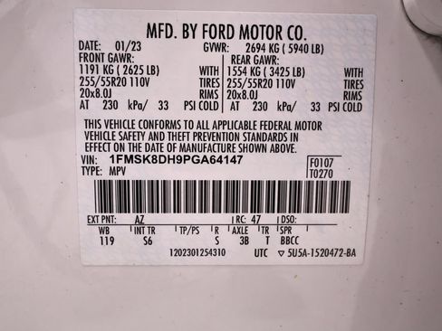 Certified 2023 Ford Explorer XLT w/ Equipment Group 202A AWD/4WD image 49