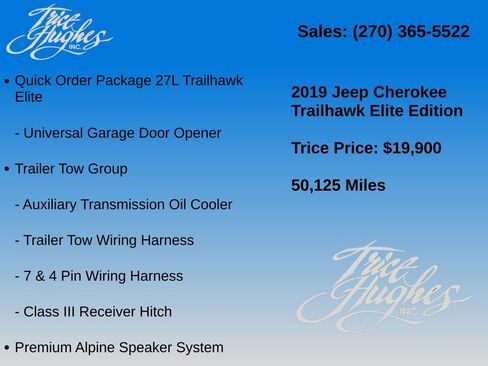 Used 2019 Jeep Cherokee Trailhawk image 20