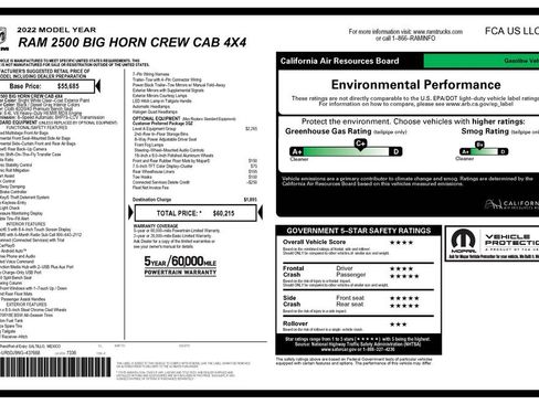 Used 2022 RAM 2500 Big Horn w/ Level A Equipment Group AWD/4WD image 2