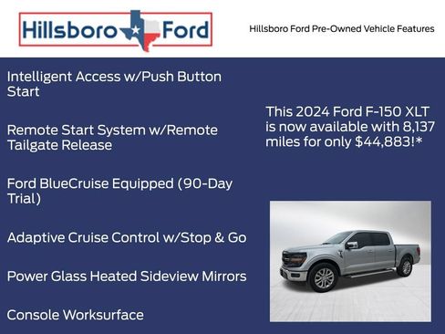 Used 2024 Ford F150 XLT w/ Equipment Group 302A MID RWD image 13