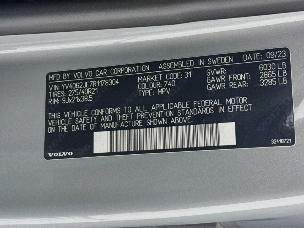 Used 2024 Volvo XC90 B6 Plus w/ Protection Package Premier AWD/4WD image 26