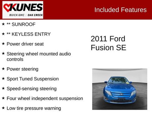 Used 2011 Ford Fusion SE w/ Sport Appearance Pkg FWD image 2