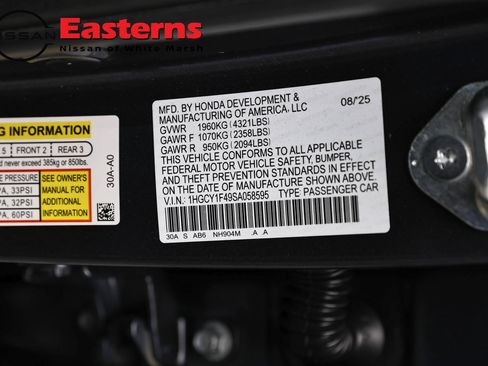Used 2025 Honda Accord SE image 32