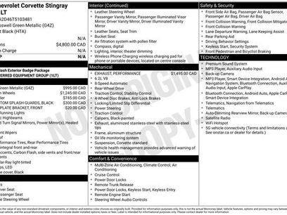 Used 2026 Chevrolet Corvette Stingray Coupe w/ 1LT