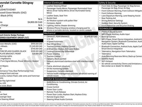 Used 2026 Chevrolet Corvette Stingray Coupe w/ 1LT RWD image 1