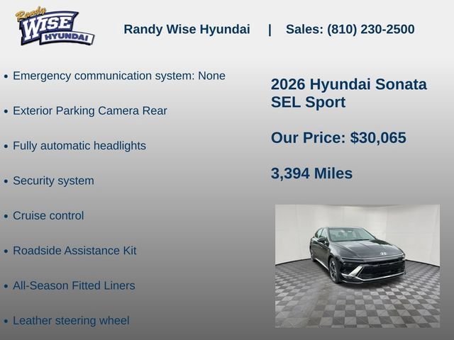 New 2026 Hyundai Sonata SEL AWD/4WD image 10